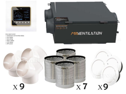 2025 Premium Heat Exchange Ventilation System 500m3 - Efficient Recuperation