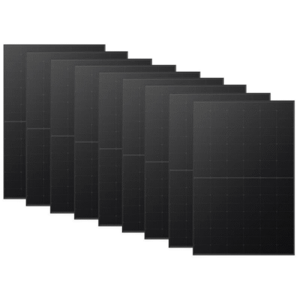 9 Pcs - LONGi Hi-MO LR5-54HTB HPBC Mono 440W Solar Panel Low Light Performance