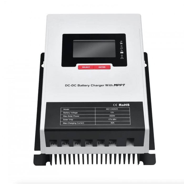 SRNE MD1230N05 MD Series 30A DC-DC Charger with MPPT Dual-battery Controller - 主图